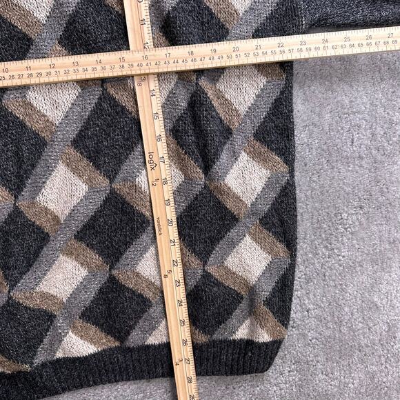 Vintage Liberty Sweaters Geometric Knit Sweater Size Large Made in USA Y2K - Picture 4 of 6